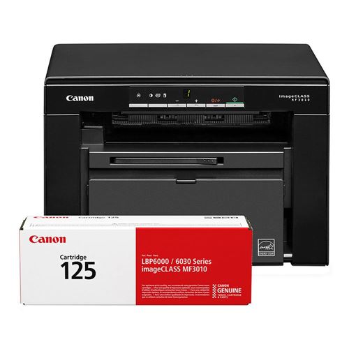 Impresora Multifuncional Láser Canon imageCLASS MF3010 VP Monocromática 24 ppm con Tóner — vista frontal