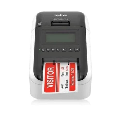 Impresora térmica directa Brother QL820NWB - Monocromo - LAN inalámbrica - 300 x 600 dpi - 58mm (2.28") Ancho  - imagen 1