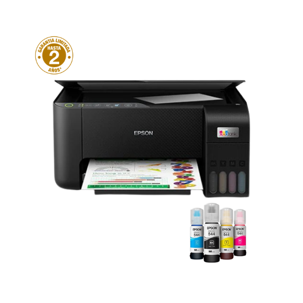 Impresora Epson EcoTank L3250 Multifuncional - Tinta Continua - Color - 10 ppm Mono y 5 ppm Color - C11CJ67301