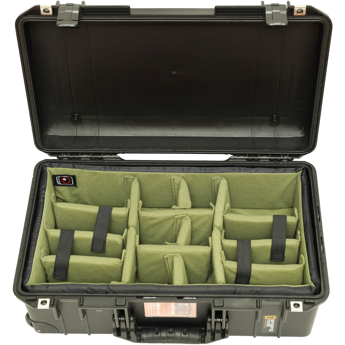 Inserto Divisor A-MoDe Limited para Pelican 1510 (Army Verde) - puertos y conexiones