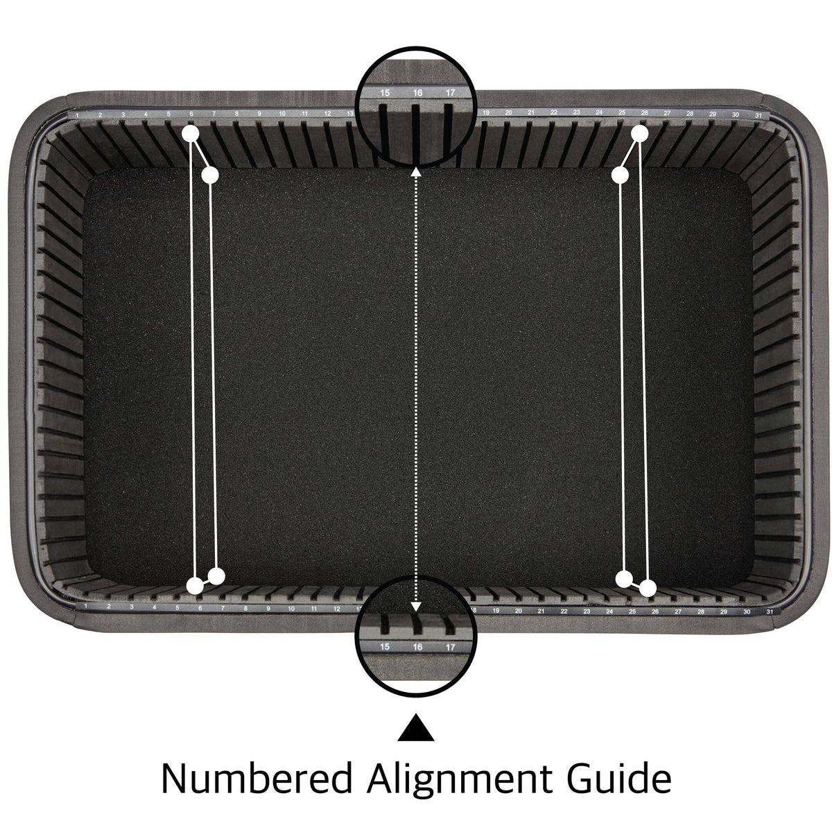 Inserto Divisor Ruggard Adjustable Hard para Pelican 1500 - puertos y conexiones
