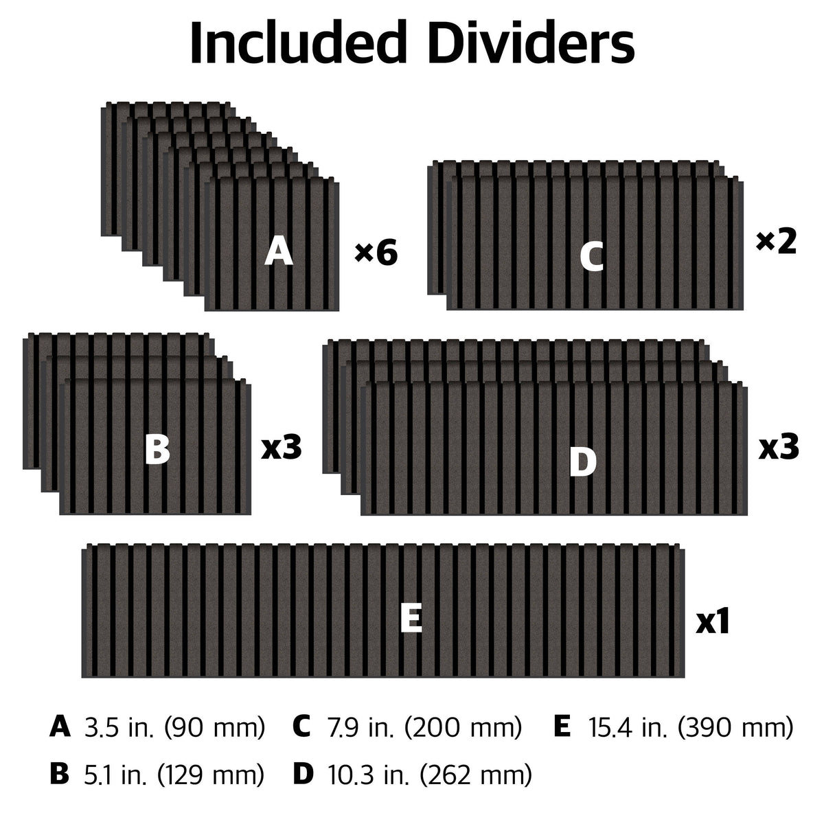 Inserto Divisor Ruggard Adjustable Hard para Pelican 1510 - detalle