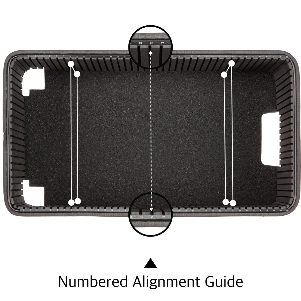 Inserto Divisor Ruggard Adjustable Hard para Pelican 1535 - puertos y conexiones