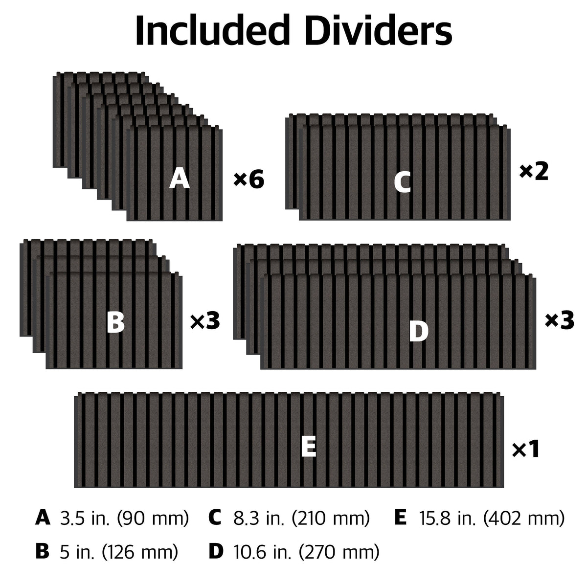 Inserto Divisor Ruggard Adjustable Hard para Pelican 1535 - detalle