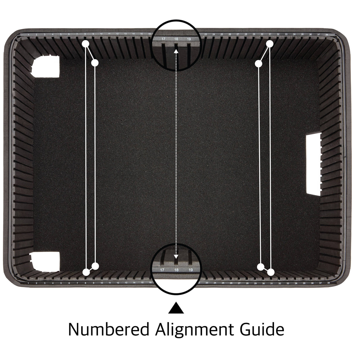 Inserto Divisor Ruggard Adjustable Hard para Pelican 1560 - puertos y conexiones