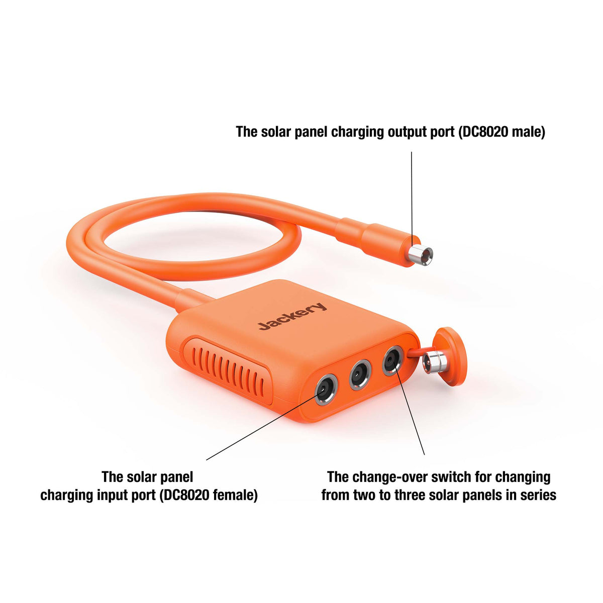 Cable-Jackery-Explorer-con-Panel-Solar-de-200-W-puertos
