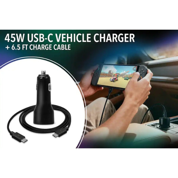 kit-de-accesorios-next-ultimate-starter-kit-con-estuche-protector-de-pantalla-y-cargador-usb-c-45w-para-nintendo-switch-2-y-switch-gris/negro