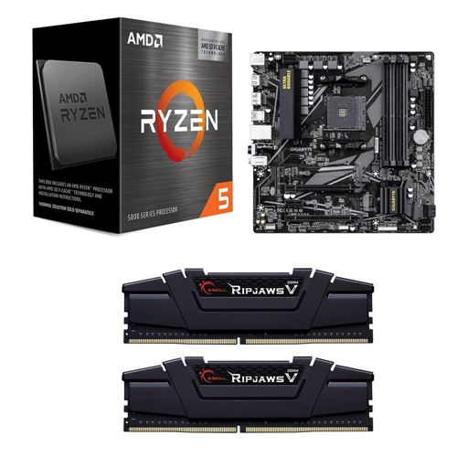 Kit para PC: Procesador AMD Ryzen 5 5600X3D 6 Núcleos 3.30GHz 96MB Caché + Tarjeta Madre — vista frontal