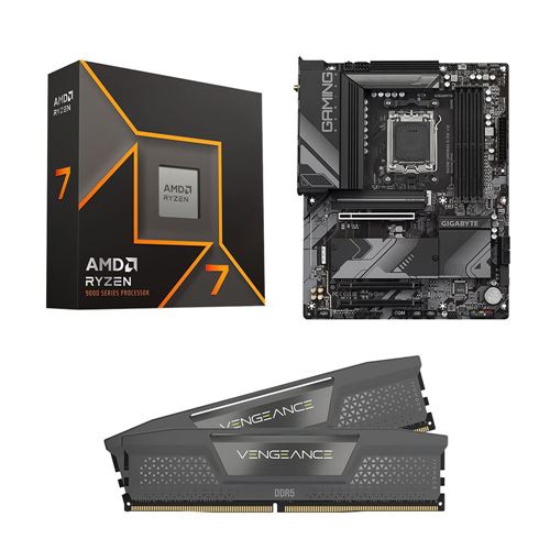 Kit para PC: Procesador AMD Ryzen 7 9700X 8 Núcleos 3.80GHz 32MB Caché + Tarjeta Madre — vista frontal