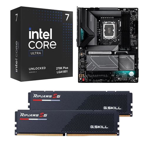Kit para PC: Procesador Intel Core Ultra 7 270K Plus 24 Núcleos 3.70GHz 36MB Caché + — vista frontal