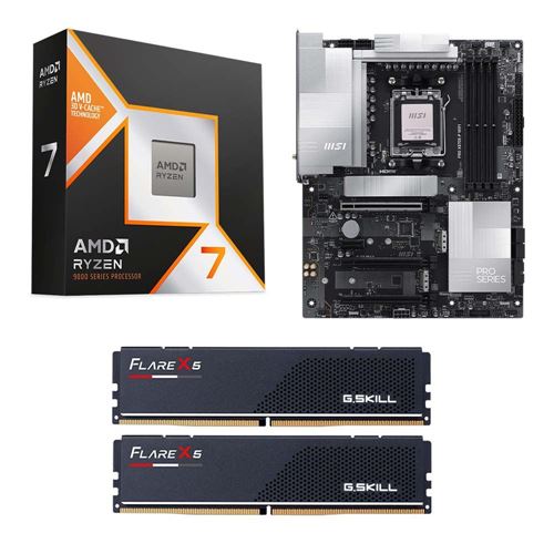 Kit para PC: Procesador AMD Ryzen 7 9850X3D 8 Núcleos 4.70GHz 96MB Caché + Tarjeta Madre — vista frontal