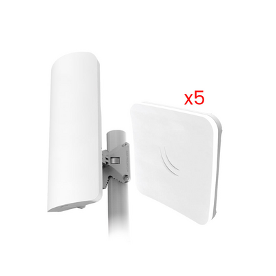 Radio enlace en 2.4GHz con Antena Sectorial Mikrotik KITRB911G+RBSXTSQX5