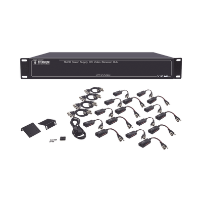 Kit de TRANSCEPTOR ACTIVO DE 16 Canales Epcom Titanium KITTT16PVTURBOX 150 m