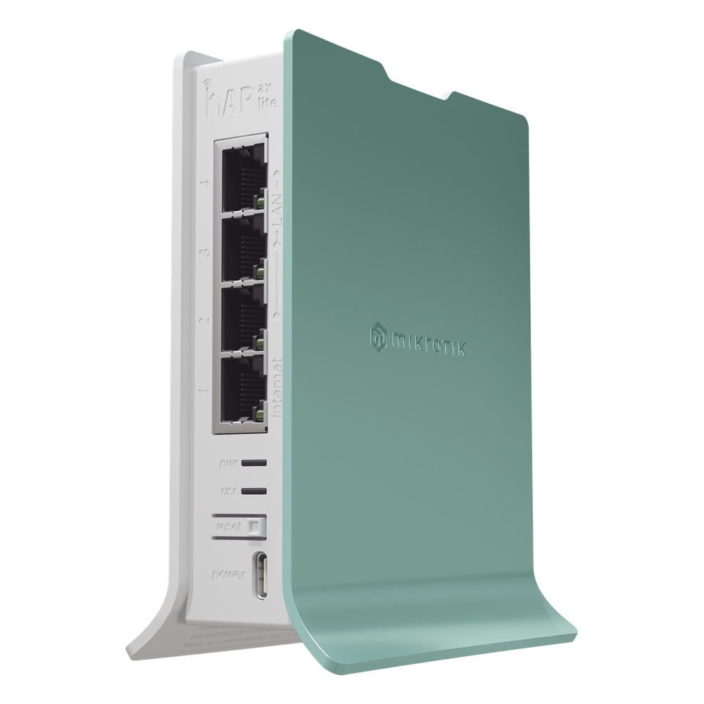 Router WiFi 6 802.11b Mikrotik L41G-2AXD hAP ax lite 4 puertos