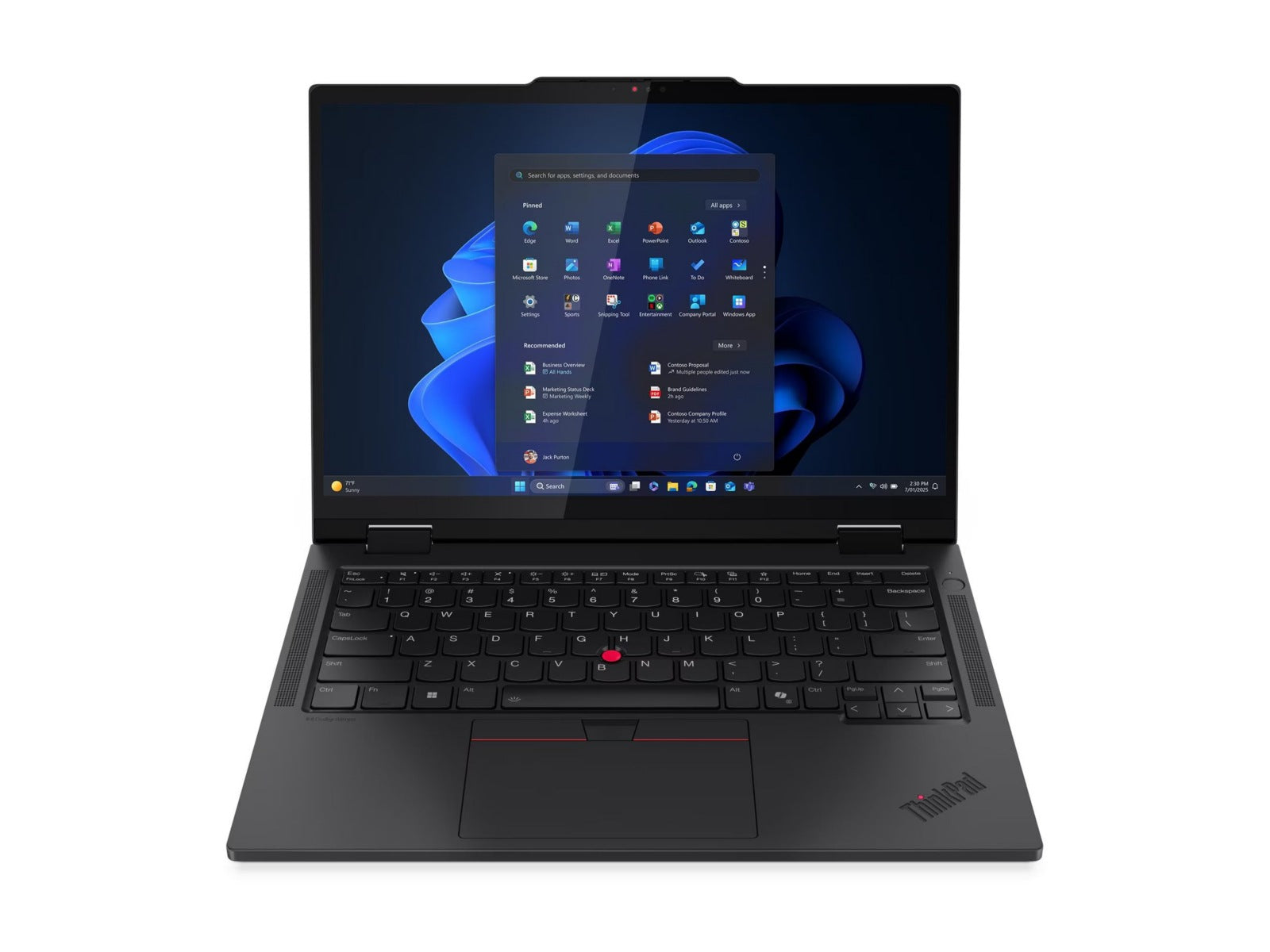 Laptop 2 en 1 Lenovo ThinkPad T14s 2-in-1 Gen 1 21R3, Intel Core Ultra 7 - 12 Núcleos, 16GB DDR5, 512 GB SSD,  - vista 3