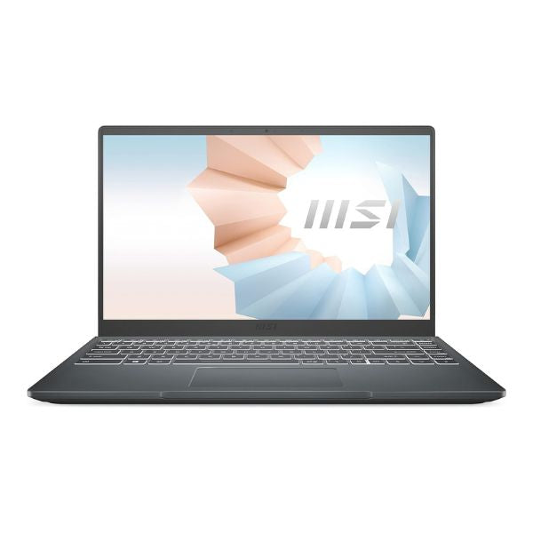 laptop-MSI-B11MOU-1025-14-Ultra-delgado-Procesador-Intel-Corei7-1195G7-Iris-Xe-Memoria-Ram-8GB-Disco-512GB-NVMe-SSD-frontal
