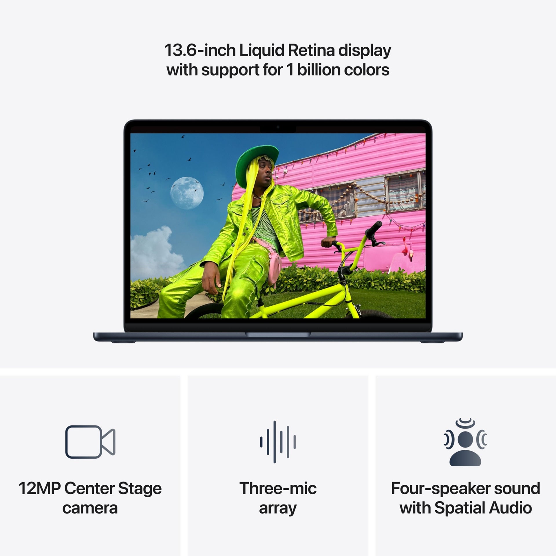 Laptop Apple MacBook Air MDHF4LL/A 13", Apple M5, 16GB, 1 TB SSD - vista 5