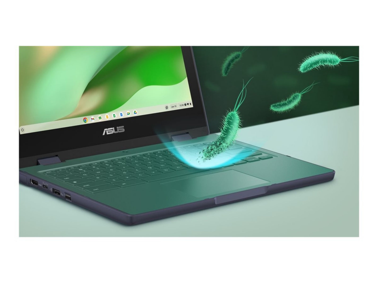Laptop ASUS Chromebook CZ11 Flip CZ1104FM4A-YZ84T, MediaTek Kompanio 540 8 Núcleos, 8GB DDR4, 64 GB, ARM Mali- - vista 7