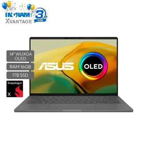 Laptop ASUS Zenbook A14 UX3407QA-QD232W, Qualcomm Snapdragon, 16 GB RAM, 1 TB SSD - imagen 1