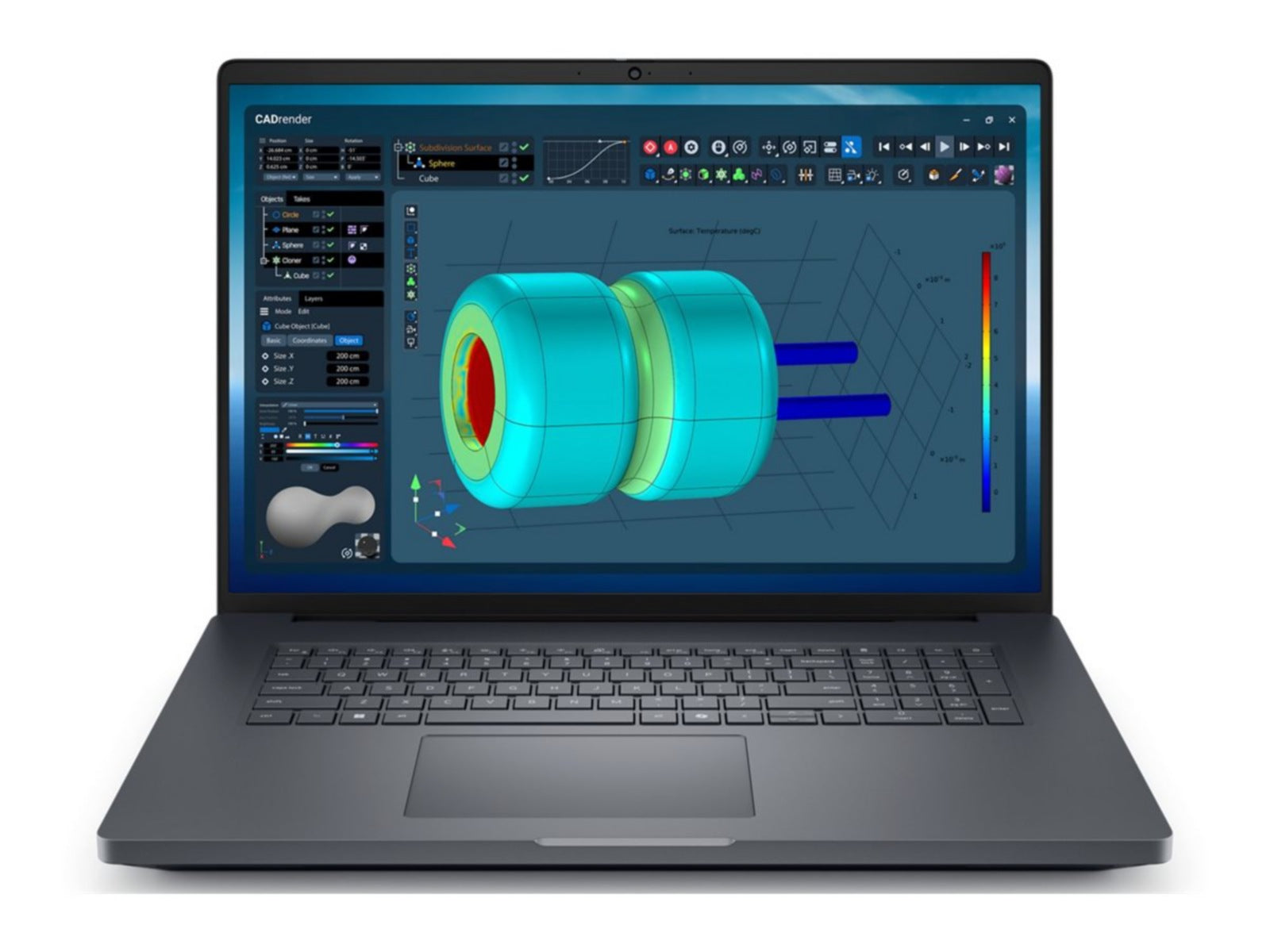 Laptop Dell Pro Max 18 Plus MB18250, Intel Core Ultra 7 - 20 Núcleos, 32GB DDR5, 512 GB SSD, RTX PRO - vista 2