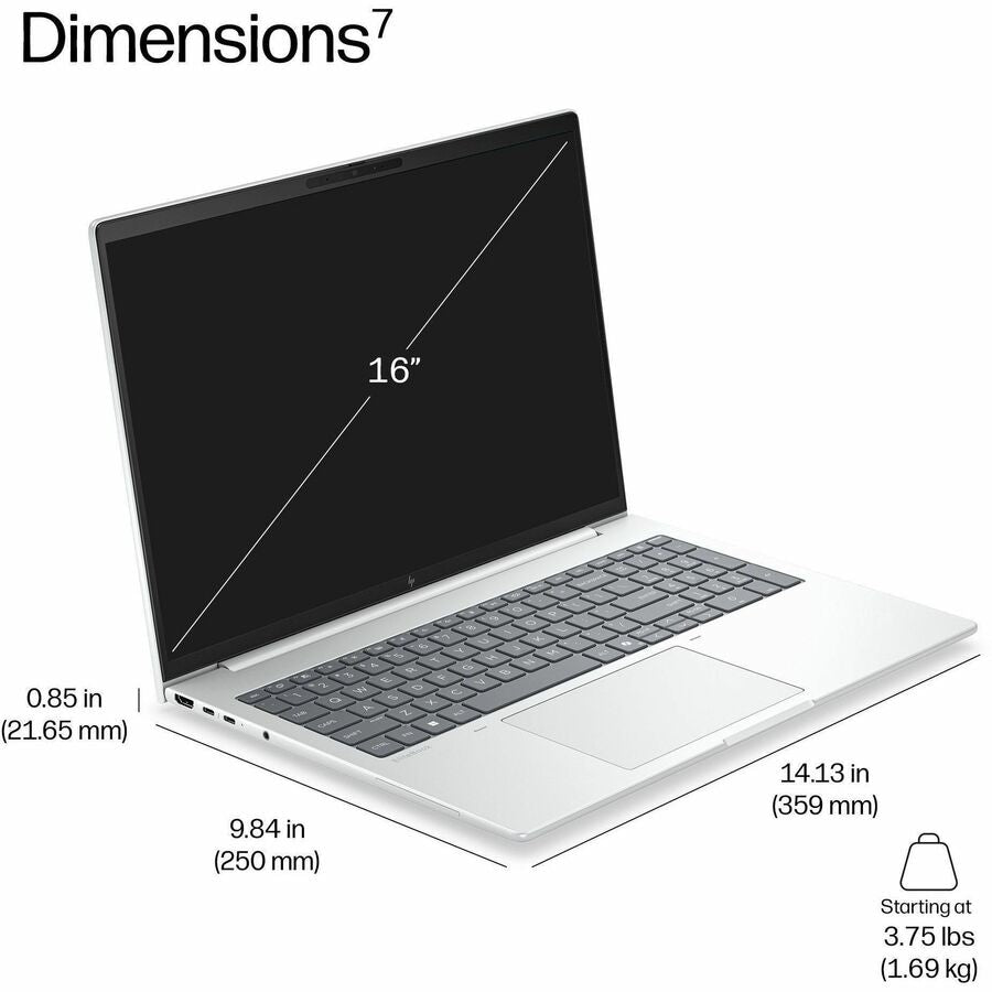 Laptop HP EliteBook 13.3", Intel Core Ultra 5 4 Núcleos, 32GB DDR5, 512 GB SSD, Copilot+ PC, Táctil - vista 4