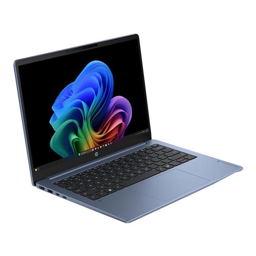 Laptop HP OmniBook 3 AI OLED 14 — vista en diagonal