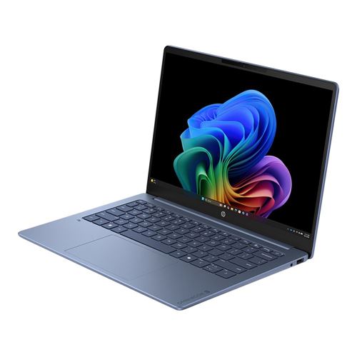 Laptop HP OmniBook 3 AI OLED 14 — vista lateral