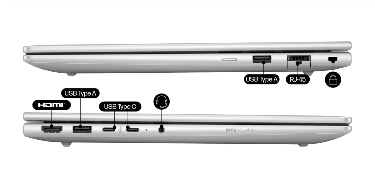 Laptop HP ProBook 4 G1q 14" Copilot+ PC, Qualcomm Snapdragon 8 Núcleos, 16GB DDR5, 512 GB PCIe NVMe, Adreno - vista 5