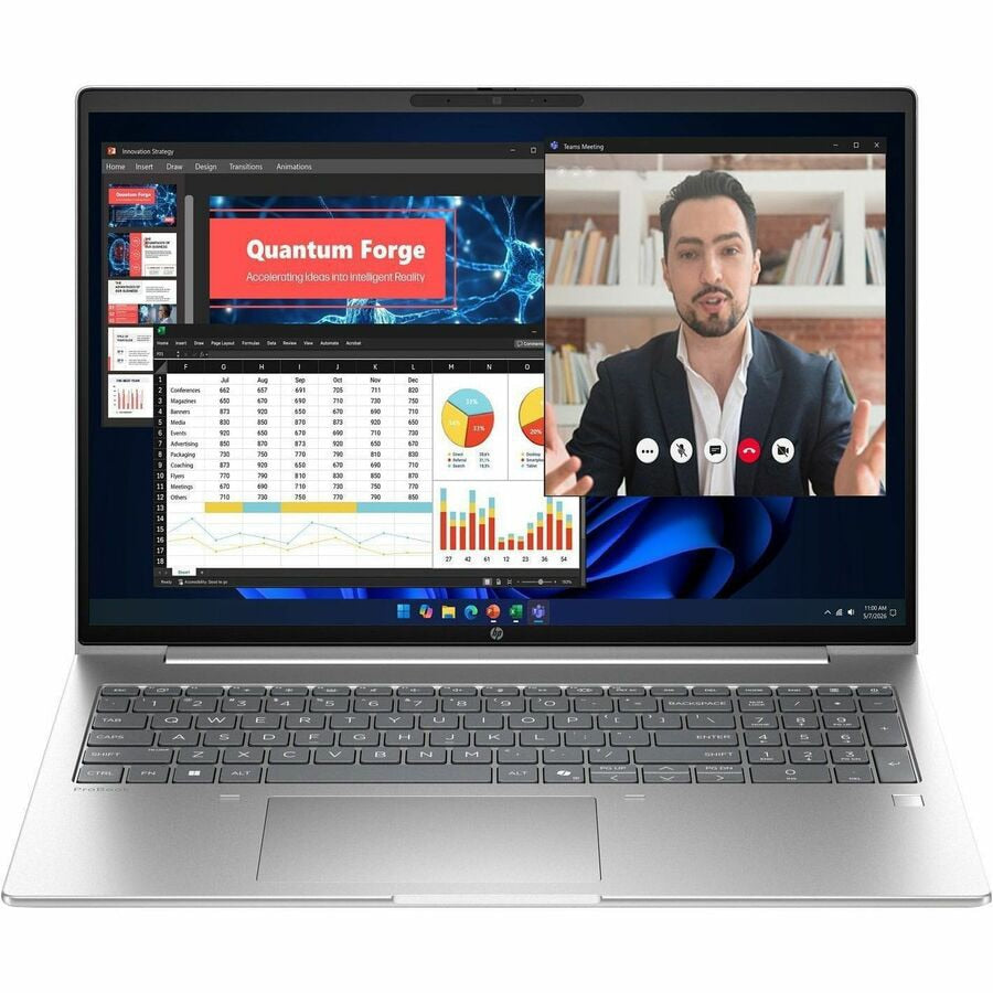 Laptop HP ProBook, AMD AMD Ryzen AI 7 445 6 Núcleos, 16GB DDR5, 512 GB SSD -, Radeon 840M - vista 2
