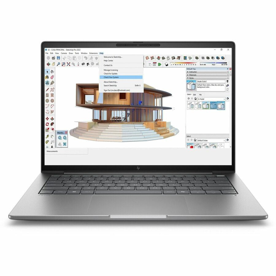 Laptop HP ZBook, Intel Core Ultra 7 265H 16 Núcleos, 32GB DDR5, 1 TB SSD -, RTX™ 500 Ada - vista 2