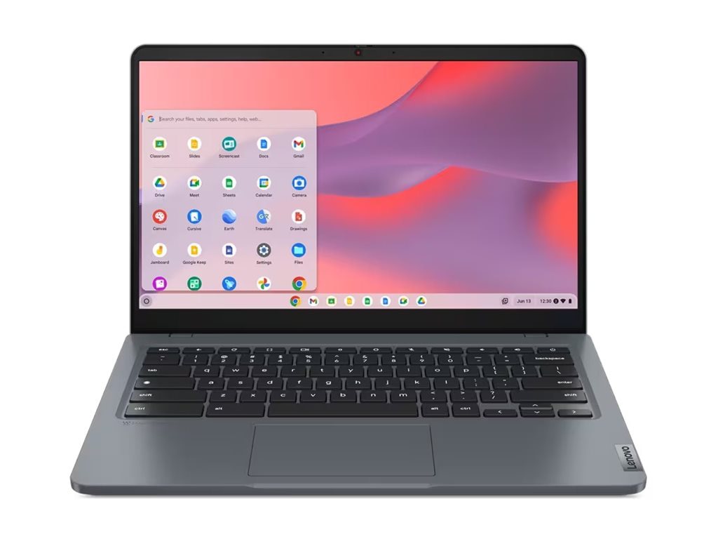 Laptop Lenovo 14e Chromebook Gen 3 14", Intel N100 4 Núcleos, 8GB DDR5, 64 GB eMMC, Táctil - vista 1