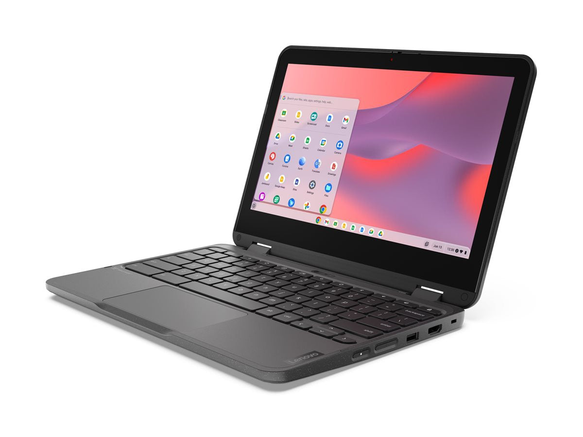 Laptop Lenovo 500e Chromebook Gen 4s 83N8, Intel N-Series N150 4 Núcleos, 8GB DDR5, 64 GB, Intel Graphics - vista 1