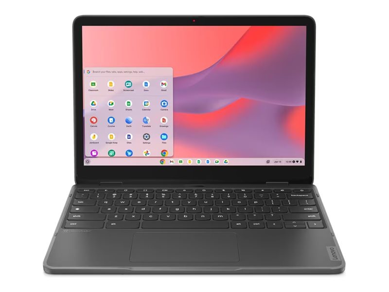 Laptop Lenovo 500e Yoga Chromebook Gen 4 12.2", Intel N100 4 Núcleos, 4GB DDR5, 32 GB eMMC, Táctil - vista 2