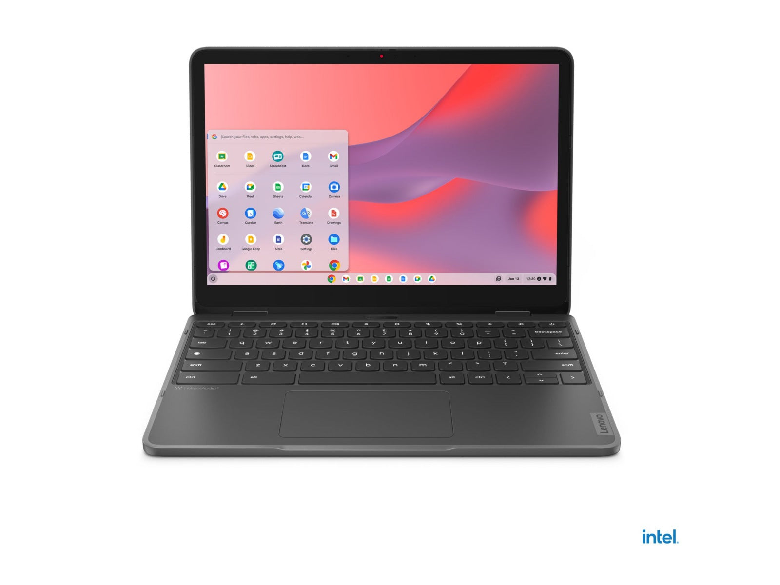 Laptop Lenovo 500e Yoga Chromebook Gen-4 82W4, Intel N-Series N100 4 Núcleos, 4GB DDR5, 32 GB - vista 1