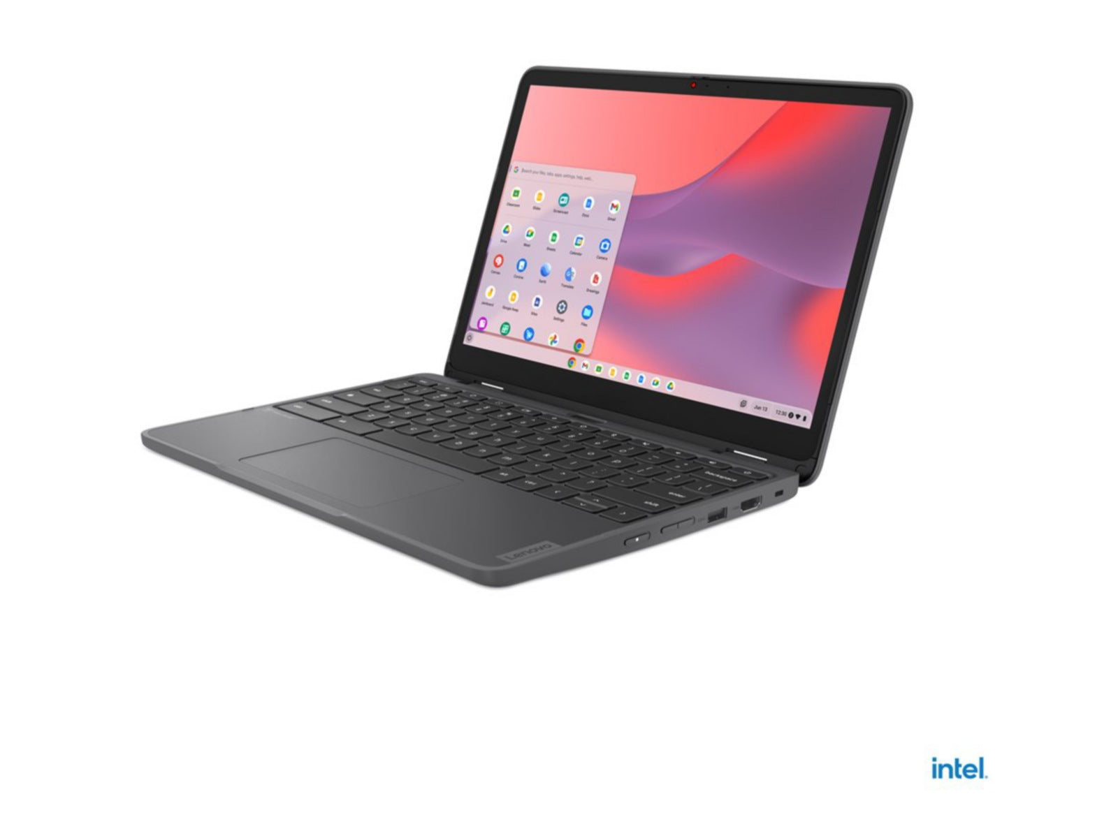 Laptop Lenovo 500e Yoga Chromebook Gen-4 82W4, Intel N-Series N100 4 Núcleos, 4GB DDR5, 32 GB - vista 3