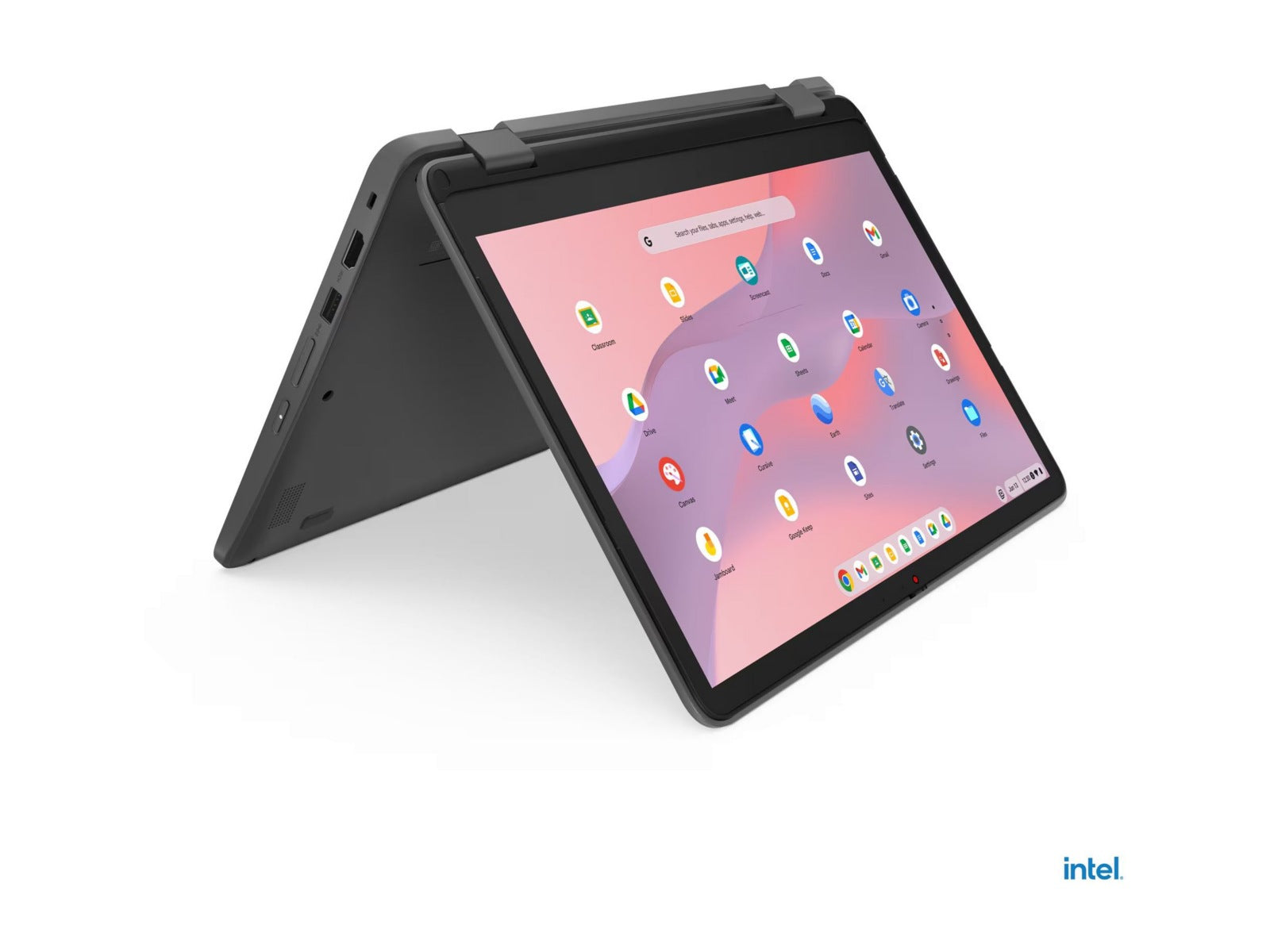 Laptop Lenovo 500e Yoga Chromebook Gen-4 82W4, Intel N-Series N100 4 Núcleos, 8GB DDR5, 64 GB - vista 4