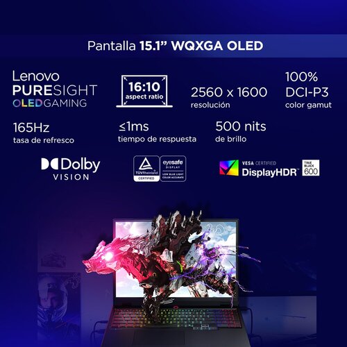 Laptop Lenovo Gamer “ Legion 5 15AHP10” AMD Ryzen 7 260 (8C / 16T, 3.8 / 5.1GHz, 8MB L2 / 16MB L3, AMD Ryzen 7 - imagen 6