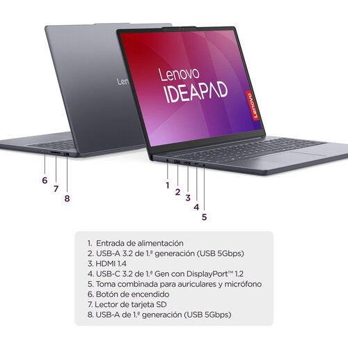 Laptop Lenovo IdeaPad Slim 3 CI5 /16/512 15" Touch, Intel Core i5-13420H, 512 GB SSD - imagen 3