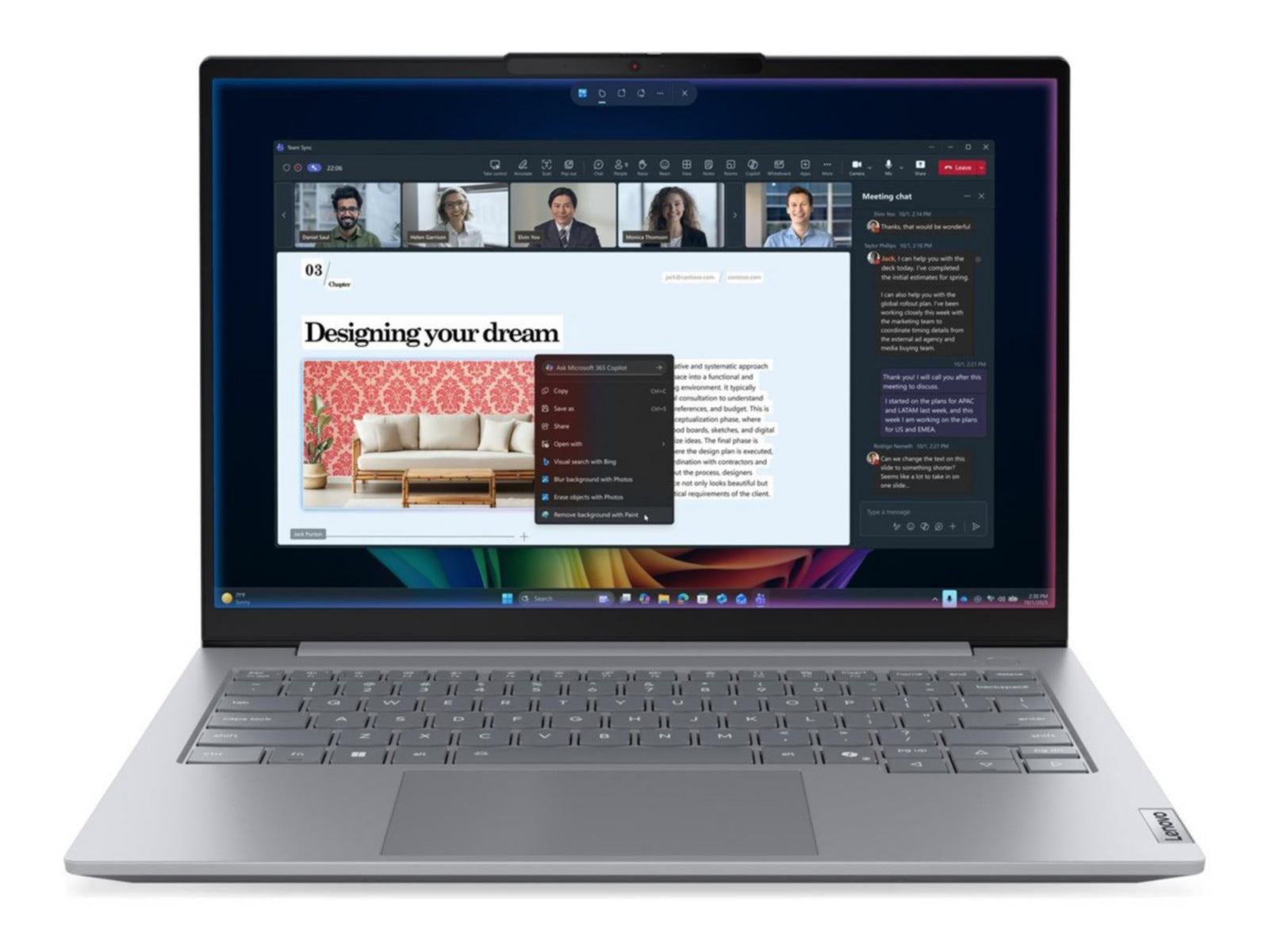 Laptop Lenovo ThinkBook 14 G9 IPL 21UX, Intel Core Ultra 5 - 8 Núcleos, 16GB DDR5, 512 GB SSD, Intel Graphics - vista 1