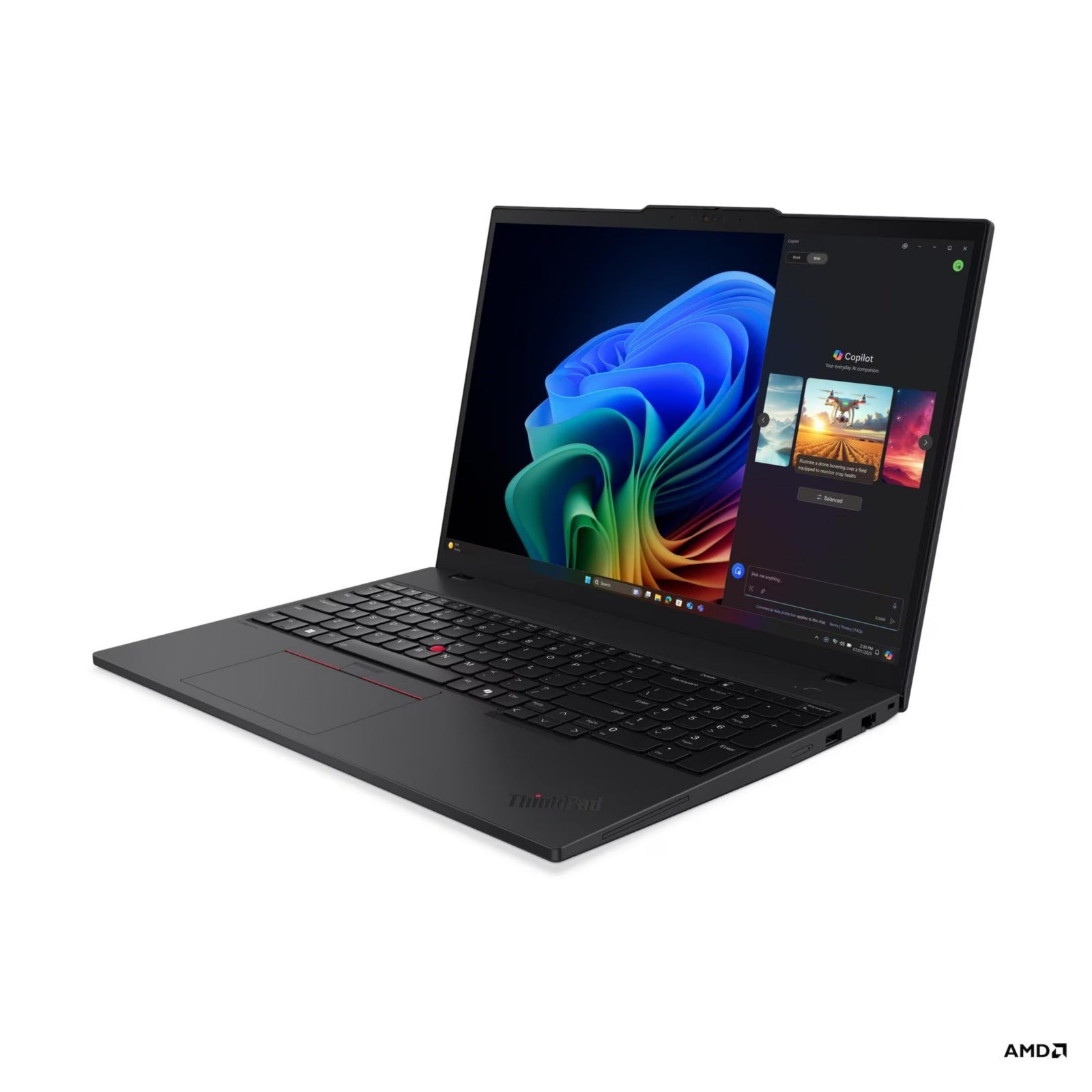 Laptop Lenovo ThinkPad T16 Gen 4 21QN, AMD Ryzen AI 7 PRO 350 8 Núcleos, 32GB DDR5, 512GB SSD, Radeon 860M - vista 1