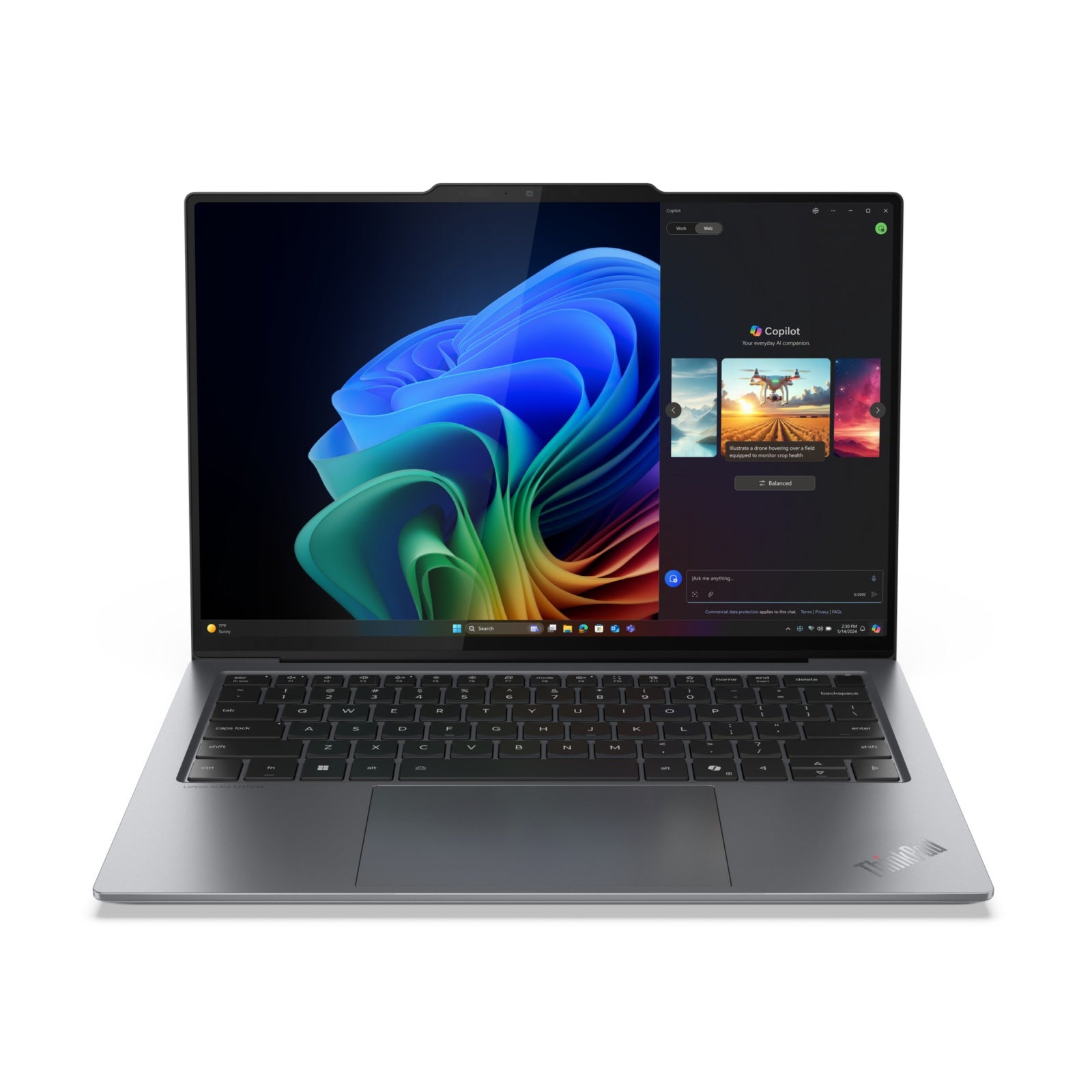 Laptop Lenovo ThinkPad X9-14 Gen 1 21QA, Intel Core Ultra 7 258V 8 Núcleos, 32GB DDR5, 1 TB SSD, Intel Arc Gra - vista 2