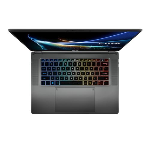 Laptop MSI Prestige N16 Flip AI+ 16 — vista superior