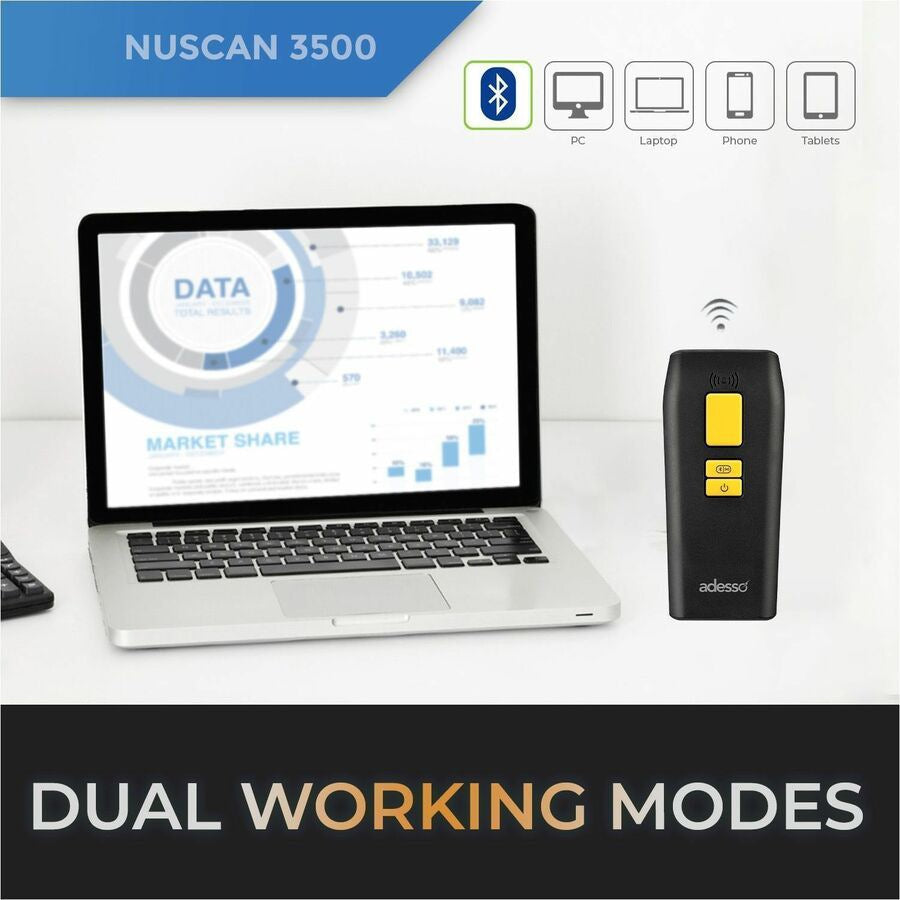 Lector de Código de Barras Adesso NuScan 3500 Barcode Scanner - vista 7