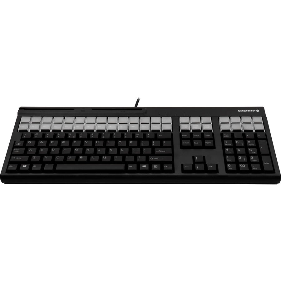 Lector de Tarjetas CHERRY G86-71410 LPOS (Large Point of Sale) Black Wired MSR Keyboard - vista 2
