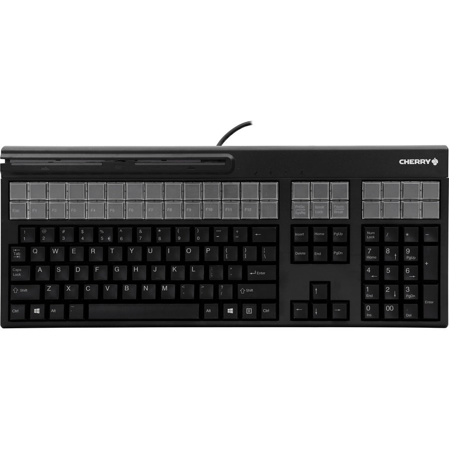 Lector de Tarjetas CHERRY G86-71410 LPOS (Large Point of Sale) Black Wired MSR Keyboard - vista 4