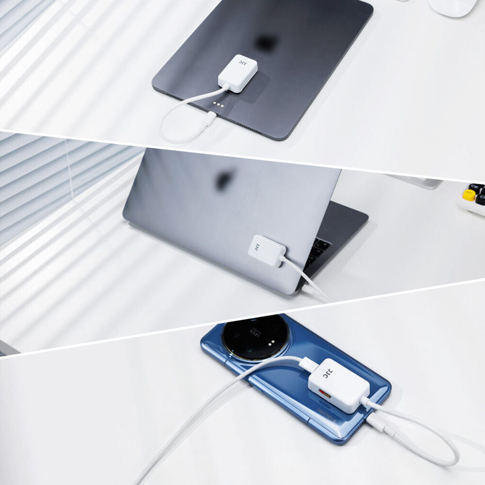 Lector de Tarjetas JJC SyncCharge microSD Phone - en uso