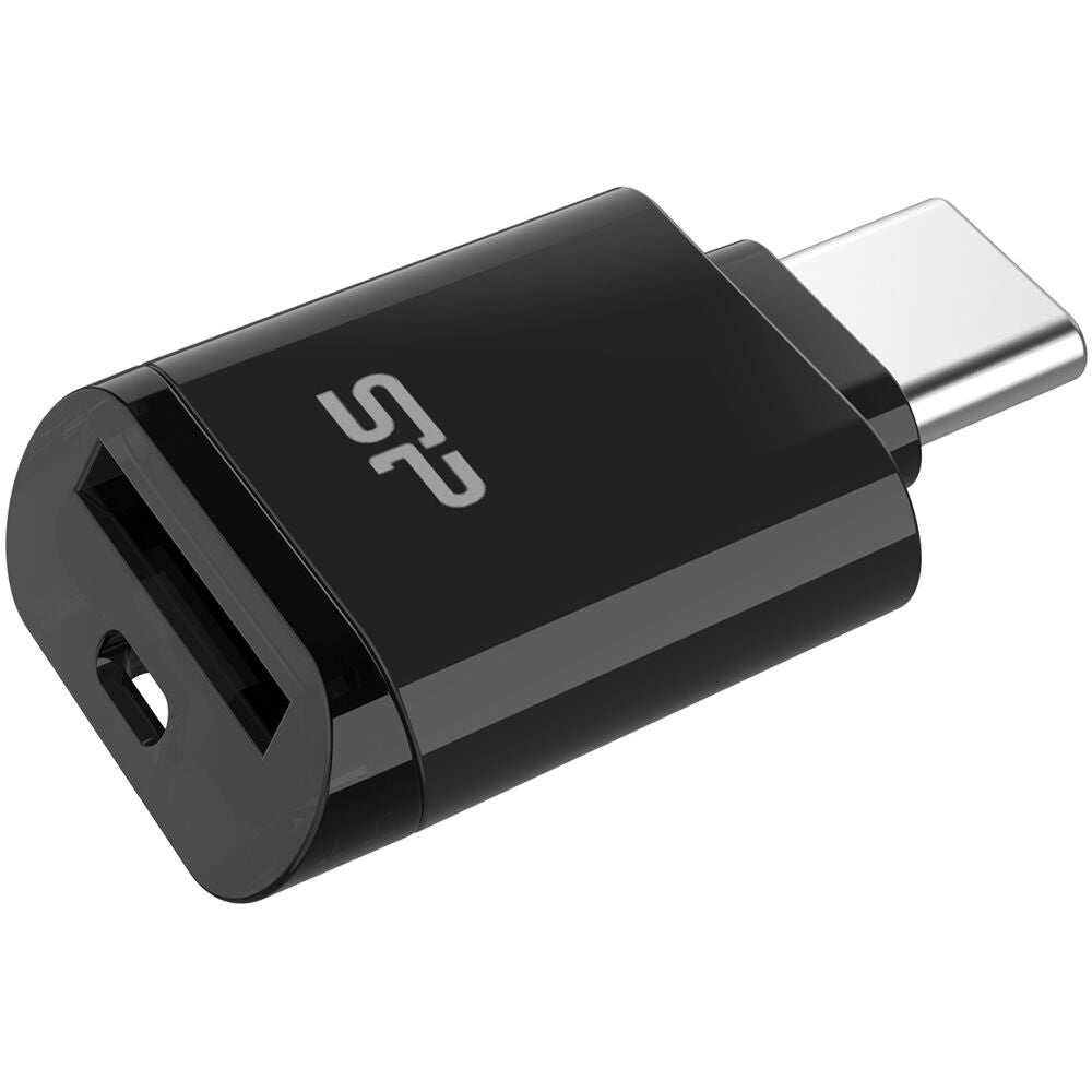 Lector de Tarjetas Silicon Power C200 USB-C microSDXC - vista trasera