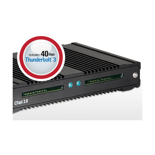 Lector de Tarjetas Sonnet SF3 Series CFast 2.0 Pro - vista lateral