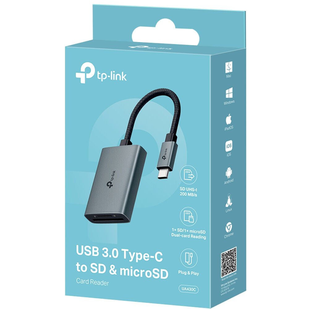 Lector de Tarjetas TP-Link UA430C SD & microSD - vista lateral