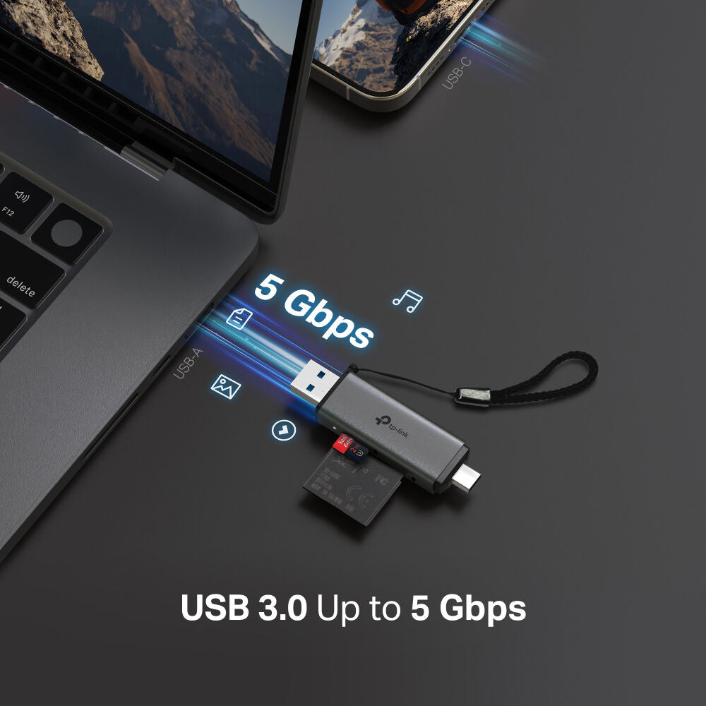 Lector de Tarjetas TP-Link UA430D SD & microSD (USB-C / USB-A) - contenido de la caja